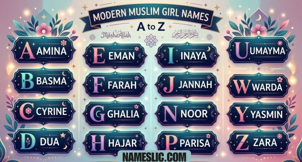 Modern Muslim Girl Names A to Z
